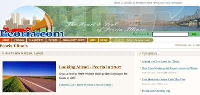 Screenshot of Peoria.com