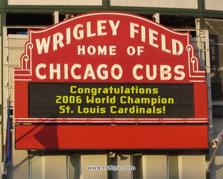 Chicago Cubs congratulate Cardinals
