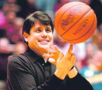 Blagojevich with basketball